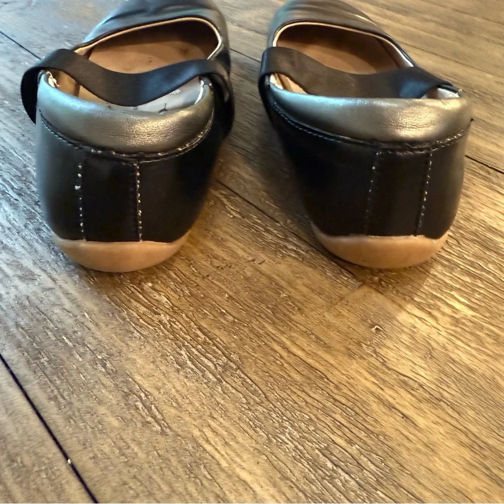 LIVIE & LUCA Girl’s Bella Ballet Flat Shoes in Black‎ Size 13 Ribbon Strap